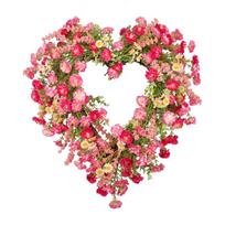 Valentines's Themed Tulips Wreath Decoration for Festival Occasion Easy to Install on Various Front Ideal for Mother Day and Weddings brown