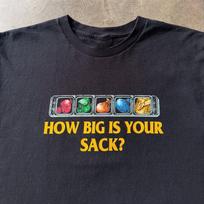 RETRO World of Warcraft  How Big Is Your Sack?  UNISEX T-SHIRT S-5XL (2-SIDED) 140 black