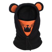 Children's Winter Warm Cycling Hat Balaclava Hat Pullover Hat Thickened Fleece Cold-Proof Hat raudona