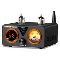 AIYIMA T9 PRO TPA3250 Vacuum Tube DAC Amplifier Digital Bluetooth Amplifier with VU Bass Treble Control 2.0/2.1 100W2 Meter, &