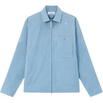 Stone Island Logo Embroidered Solid Color Pocket Zip Long Sleeve Shirt Men shirts L1S151200016S0G13V004B L gray