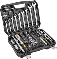 Neo Tools Antgalių raktų rinkinys 1/2", 1/4", 82 vnt., CrV, ECO