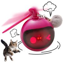Smart Electric Cat Toy Green Pink Pet Ball Cat Interactive Exercise Fun Toy Keep the Cat from Being Lonely Multiple Play Style pink