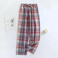 Medvilninės Laisvalaikio Dryžuotos Dizaino Moteriškos Pižamos Kelnės Medvilninės Plonos Didelio Dydžio Ilgos Namų Kelnės Keturiems Metams Pantalones Mujer L gray