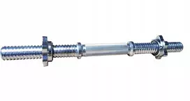 Kubisport Trumpa vienarankė chromuota tvirta treniruočių rankena 450/30 mm (Kub_05-CBR45K/30)