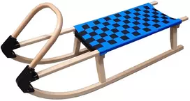 Kubisport Klasikinės medinės tvirtos vaikiškos rogės 110 cm (Kub_05-A2041K-MO)