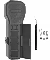 SunnyLife Dėklas Futeralas Apsauginis Hard Case skirtas Dji Osmo Pocket 3 / 4 + papildomai filtrų ir kortelių skyrius / Op4-k189-gy / Pilkas