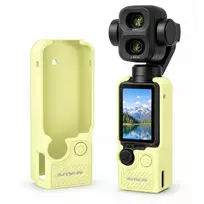 SunnyLife Dėklas apsauginis TPU dangtelis skirtas Dji Osmo Pocket 3 / 4 / 4p / Op4-bht200-y / geltonas (SB12309)