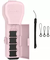 SunnyLife Dėklas apsauginis Hard Case skirtas Dji Osmo Pocket 3 / 4 + papildomai skyrius filtrams + kortelei / Op4-k189-p / rausvas (SB12315)