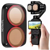 Filtras SunnyLife hibridinis pilkas ND16 + PL poliarizacinis Dji Osmo Pocket 4 Pro / 4p / 4pro / Op4-fi353-16p (SB12319)
