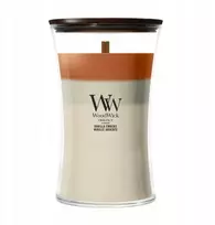 WoodWick Vanilla Embers žvakė cilindras vanilė balta, ruda 1 vnt. (10.93260.0000)
