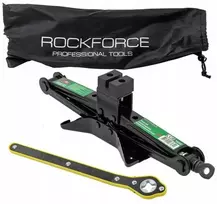 Trapecinis keltuvas 2t su raktu su terkšle 120-415mm Rockforce