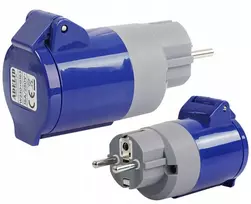 Adapteris Cee 16a 250v prie kempingo lizdo