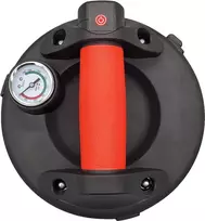 Berger & Schröter akumuliatorinis vakuuminis kėlimo įrenginys, stiklo keltuvas, stiklo vakuumo laikiklis, vakuuminis keltuvas, plokščių keltuvas, 110 kg keliamoji galia su automatiniu siurbimu, manometras