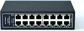 Šakotuvas Pramoninis 16 prievadų Ethernet jungiklis Wiwav Wdh-16et-dc