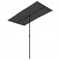Sodo skėtis Uv, 180x110x208 cm, juodas