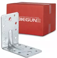 Montavimo kampainis dailidžių jungtis kampinis cinkuotas 90x90x65 2,5 mm 25 vnt