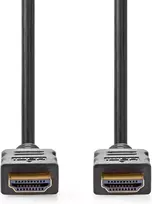 Didelės spartos hdmi kabelis su ethernet – hdmi male – hdmi male – 4k @ 60hz – arc – 18gbps – 15.0 m – apvalus – pvc – juodas – etiketė
