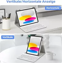 Klaviatūra Bettdow klaviatūros dėklas Ipad 11/10 kartai, pilkos spalvos