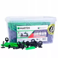 Plytelių lyginimo sistema 700 spaustukų + 200 pleištų 1,5 mm Marten 900 vnt.