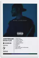 Chimosheji Bryson Tiller plakatas muzikos albumo plakatas sienų dekoravimo paveikslas miegamojo paveikslas plakatas 30x45cm be rėmo