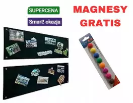 Magnetinė lenta užrašams, 2 vnt., metalinė, 80 x 25 cm, organizeris