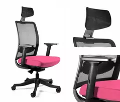 Unique Ergonomiška Sukama Kėdė Anggun Rožinė, Juodas Tvirtinimas