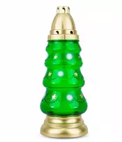 Flagolie Žvakė Eglutė 29 cm Žalia Dp97 Su Keičiamu Įdėklu Kalėdoms