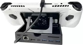 Xberstar Steam Deck dokas, 6-in-1 Type-c šakotuvas, skirtas Asus Rog Ally žaidimų konsolės stovo priedams (6-in-1)