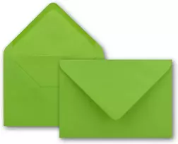 25 x atvirukų rinkinys din a6, įskaitant vokus ir papildomus įdėklus – šviesiai žalios spalvos tušti lankstomi atvirukai din a6 formatu – atvirukai, skirti patiems kurti kvietimus ir sveikinimus