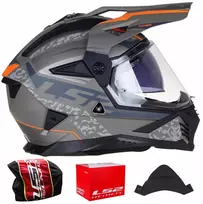 Ls2 Mx702 Pioneer Ii Devor Matt Sand enduro/kroso šalmas bekele, dydis S