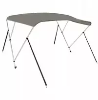 Bimini stogelis 3 lankų, pilkas, 182x184x136cm
