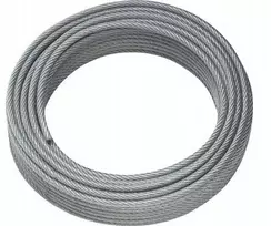 Plieninė virvė su Pvc danga 4mm, labai stipri, super, 10m