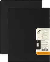Moleskine Student Cahier Journal, 2 linijuotų užrašinių rinkinys su nuimamais puslapiais, kartoninis viršelis ir lipdukas, juoda spalva, Xxl 21,6 x 27,9 cm