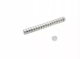 Neodimio magnetas, cilindro formos, Mw 6x3 N38, 50 vnt.
