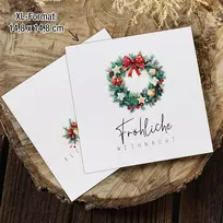 Tobja xxl kalėdinių atvirukų rinkinys su lipdukais – 10 didelių šventinių kalėdinių atvirukų (14,8 x 14,8 cm) su įvairiais dizainais, įskaitant lipdukų lapą. Kalėdiniai atvirukai elegantišku stiliumi (10 vnt. rinkinys)