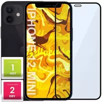 Grūdintas stiklas, skirtas iphone 12 mini, pilnas, dengiantis visą ekraną, 5d apsauginis stiklas