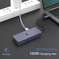 Usb-c Hub 6-in-1: 4k Hdmi, 2x Usb 3.0, 100w Pd, Sd/tf