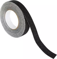 Arregui A-1050056 neslystanti lipni juosta, juoda, skirta naudoti viduje ir lauke, laiptams, lipni, 15 m x 25 mm, juoda