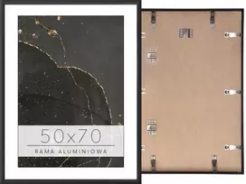 Nuotraukų rėmelis 50x70 aliuminio rėmas juodas foto