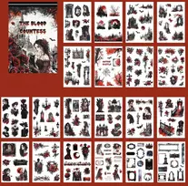 Onperpoe 20 lapų vintažinių lipdukų rinkinys, vandeniui atsparūs, lipnūs priedai albumams, pet retro lipdukai skirti albumams, dienoraščiams, atvirukams, nuotraukų albumams