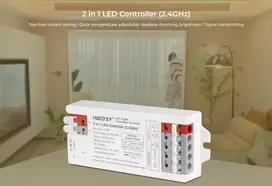 Lighteu®, Milight Miboxer 2 in 1 led valdiklis 2.4 ghz led juostos valdiklis dc12v/24v išėjimas max 12a, palaiko push dim, e2-rf