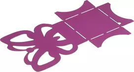 Alubox zampirella Citronella Port žvakė arba žvakidė Butterfly, violetinė, 7 x 11 x 19 cm