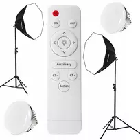 Cinegen 2 lempų Softbox rinkinys octa 90 170w Led