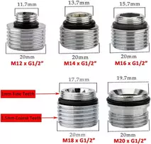 Žalvarinis maišytuvo adapteris su išoriniu sriegiu, vonios maišytuvo aeratoriaus, praustuvo maišytuvo vandens valymo adapterio aeratorius (m16xg1/2")
