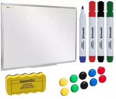 Keyroad Magnetinė lenta, skirta rašyti markeriu, balta, 90x60 +gr