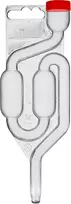Browin 405590 Maxi kamštis, plastikinis fermentacijos užraktas, fermentacijos vamzdelis, fermentacijos vožtuvas, fermentacijos vamzdelio rinkinys, skaidrus, 2,2 x 6 x 17,4 cm, 1 vnt.