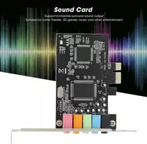 Ashata Pcie garso plokštė, 5.1 vidinė garso plokštė, skirta Pc Windows 7/vista/xp 32/64 bitų su žemo profilio laikikliu, 3d stereo Pci-e garso plokštė