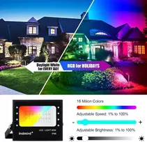 Lauko LED prožektorius RGB, 60 W, IP66, valdomas programėle