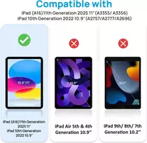 Gerutek dėklas, skirtas Ipad (a16) 11-osios/10-osios kartos 11/10,9 colių 2025/2022, smūgiams atsparus tvirtas 10 Gen apsauginis dėklas su ekrano apsauga, 360° besisukančiu stovu, rašiklio laikikliu, riešo dirželiu ir peties dirželiu
